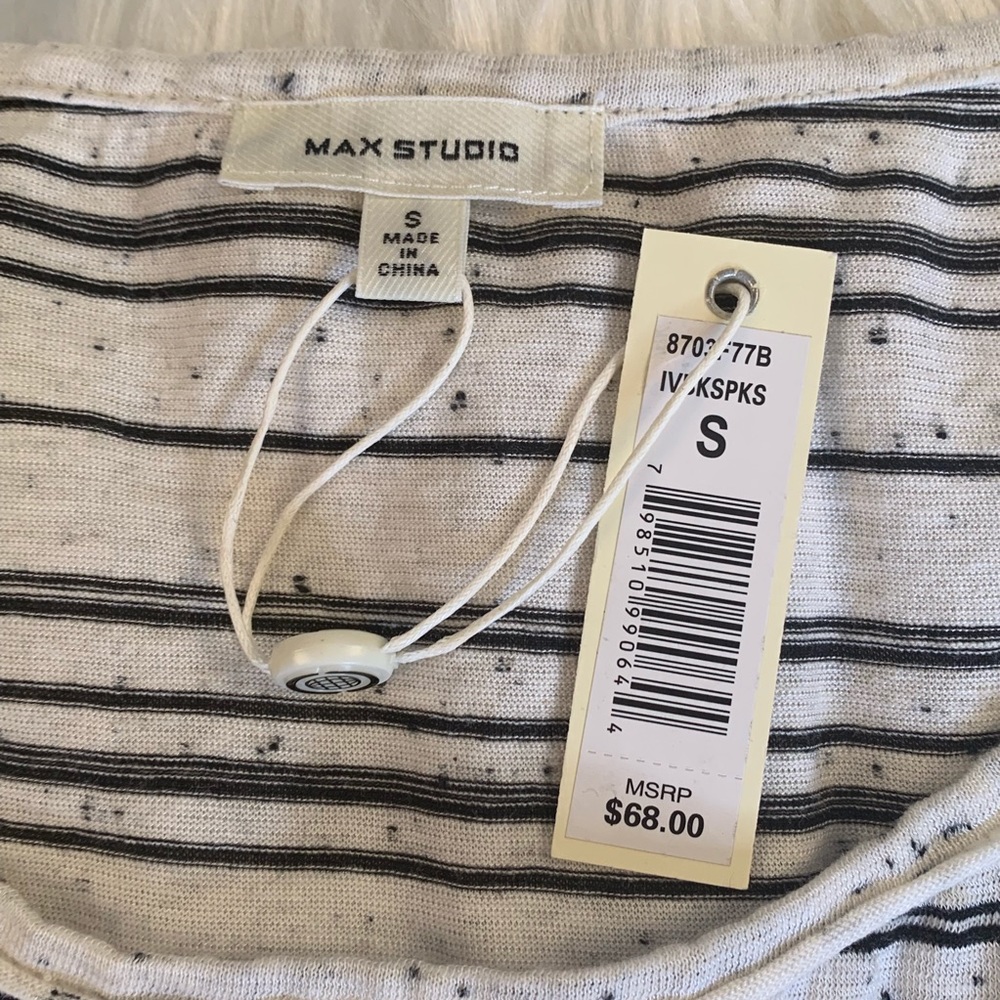 Max Studio Striped Tank Top - Picture 6 of 7